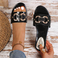 summer new arrival: plus-size women's casual comfortable fashionable slip-on platform heels for export