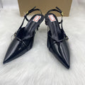 Za high heels for women spring summer 2025 new arrival baotou fashion sandals stiletto belt buckle pointed toe back hollow flats