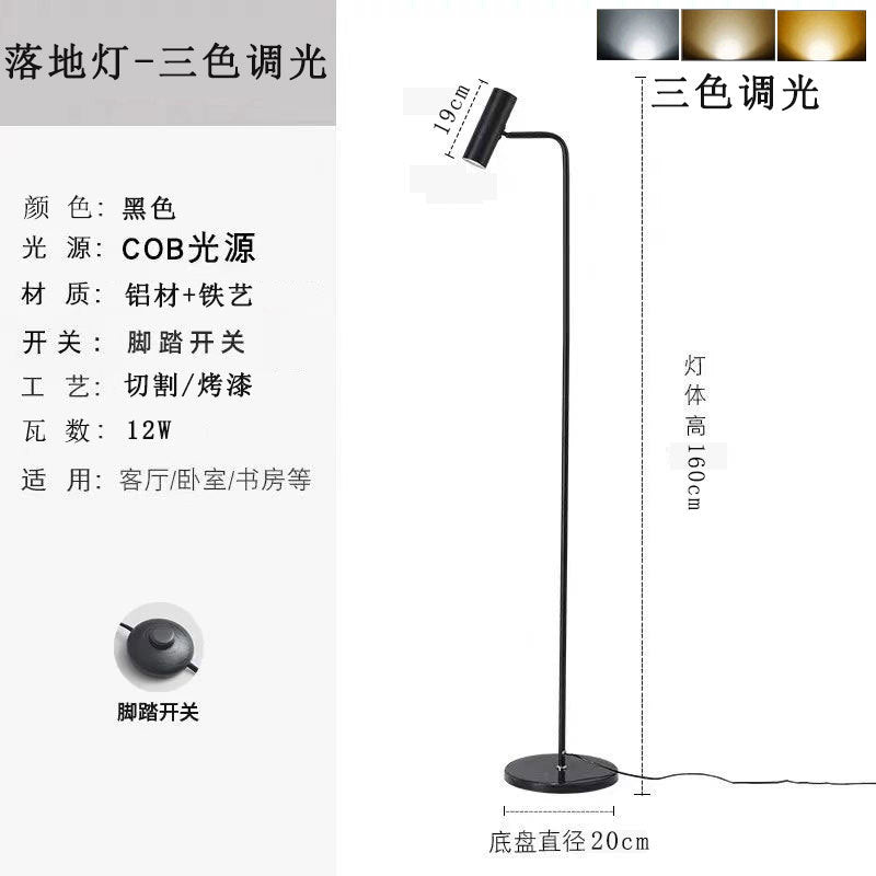 Nordic popular modern casual atmosphere lamp bedroom light luxury study atmosphere vertical floor spotlight table lamp