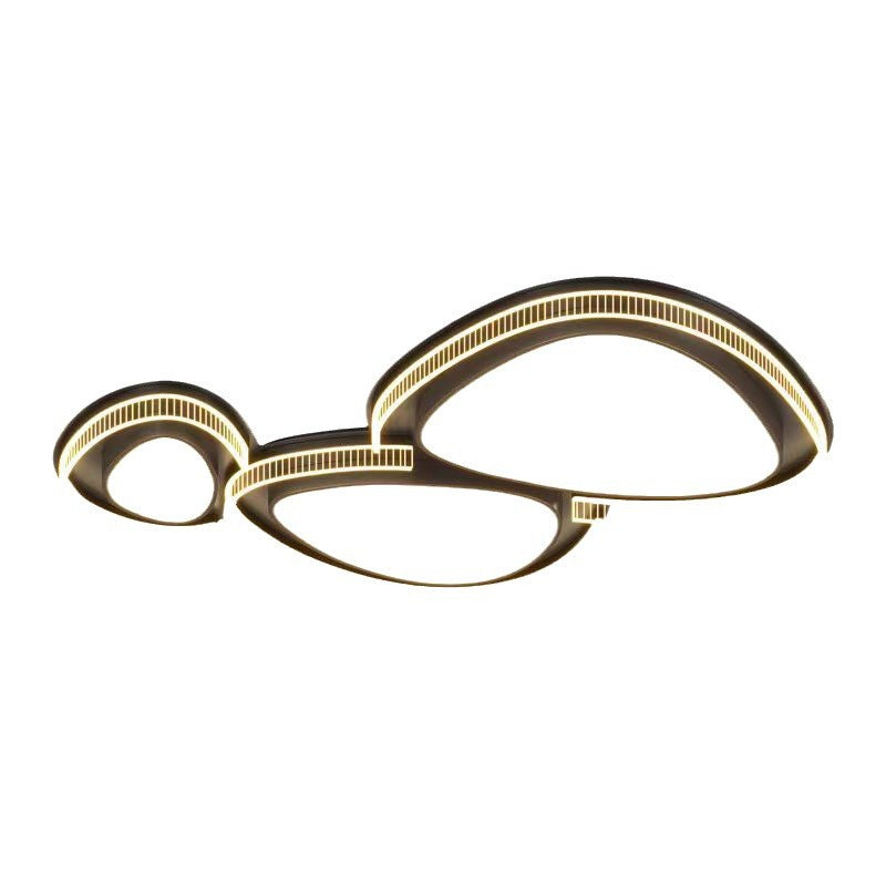 Living room light full spectrum pebble ceiling light cream wind hall main light modern simple lighting package combination