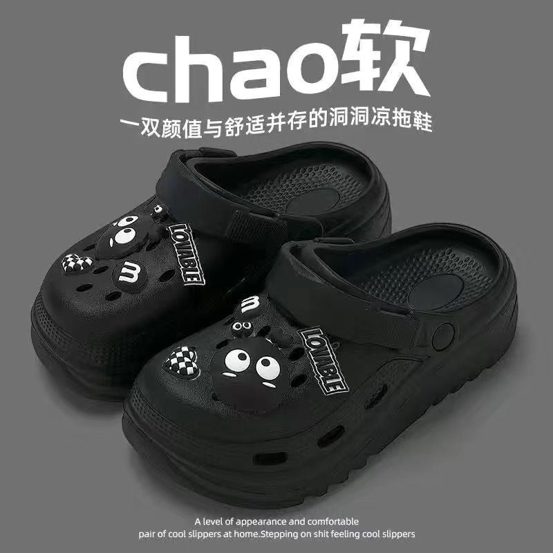 New arrival crocs women's summer 2025 new arrival shit-stepping outwear nurse thick solenon-slip toe cap sandals and slippers for women