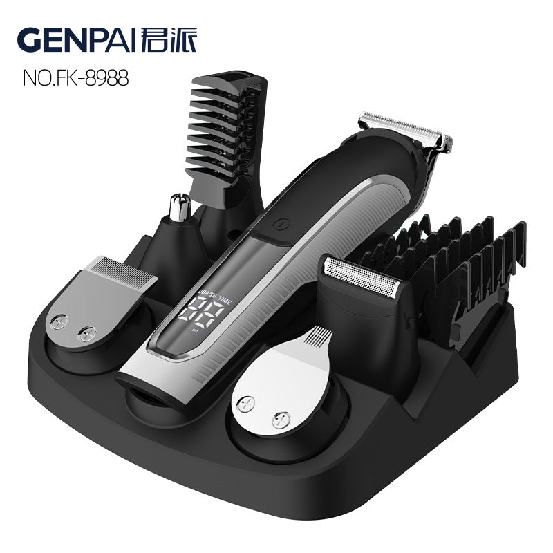 wholesale 8988for home hairdressing electric clipper suit digital display hair salon special oil head engraving hair clipper