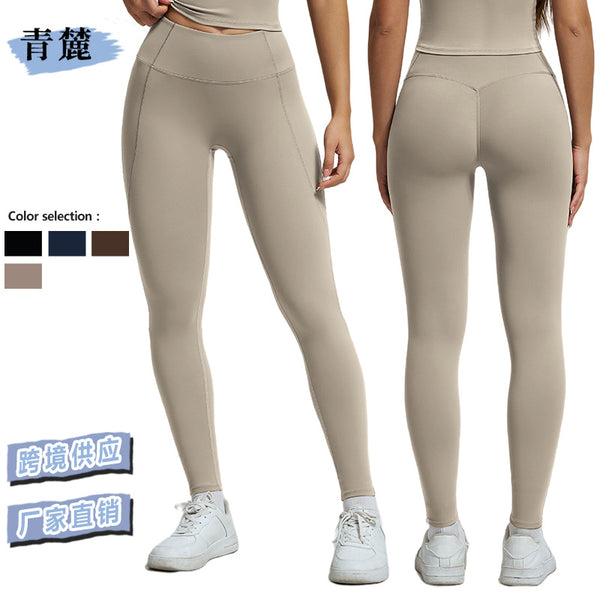 Women's polished Pilates yoga clothes, sports trousers, slim-fit quick-drying running fitness yoga pants, yoga clothes for women