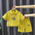 Boys' summer outfit set : stylish and cool baby clothes, trendy kids' summer short-sleeve top