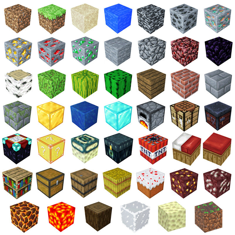 Mc my building block world magnetic cube assembly building blocks children's educational hell-level toy gift for boys