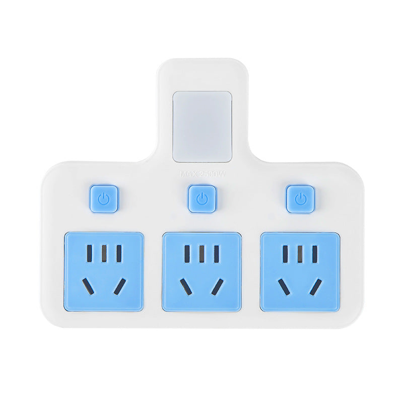 Spot wholesale converter socket converter with night light all copper one turn multi-purpose hole independent switch adapter socket