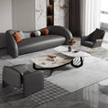 Accessible luxury leather sofa designer double sofa chair office hotel reception small sofa popularfor home leather sofa