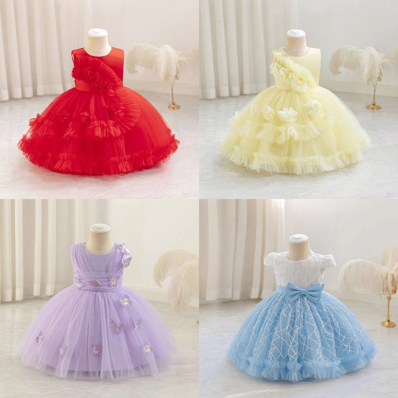Girls' sleeveless princess dress summer children's