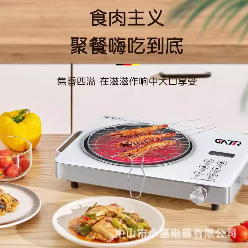 Electric ceramic stove, household induction cooker, infrared light wave stove, hot pot, stir-fry, tea stove, electric tea stove, gift, cross-border trade