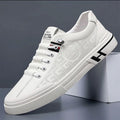 Summer men's shoes 2025 new white sneakers men's trendy versatile embossed breathable youth sports casual skate shoes
