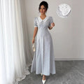 retro spring autum chinese style slimming lookelegant long skirt women's long sleeves floral patchwork dress