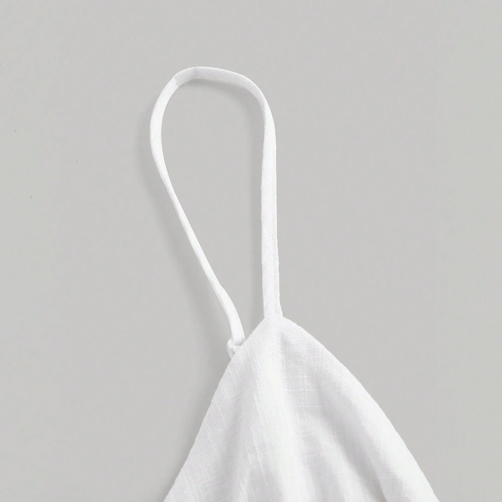 European and american cross-border  women's sexy slim-fit camisole tank top - new summer solid color cropped top