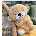 Breathing bear companion hugable otter plush toy - baby & kids soothing musical doll - cross-border e-commerce