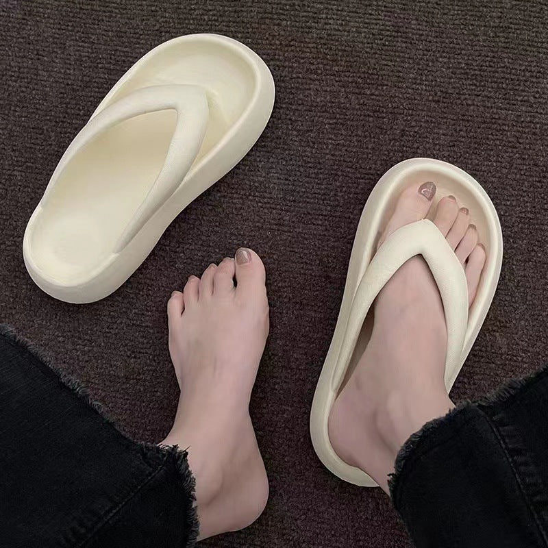 Eva flip-flops new arrival summer popular shit-feeling casualthick sole bath beach flip-flops women's outwear