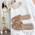New eva lightweight flat sandals - spring/summer new arrivals, fashionable and versatile casual french style home slippers, solid color slides