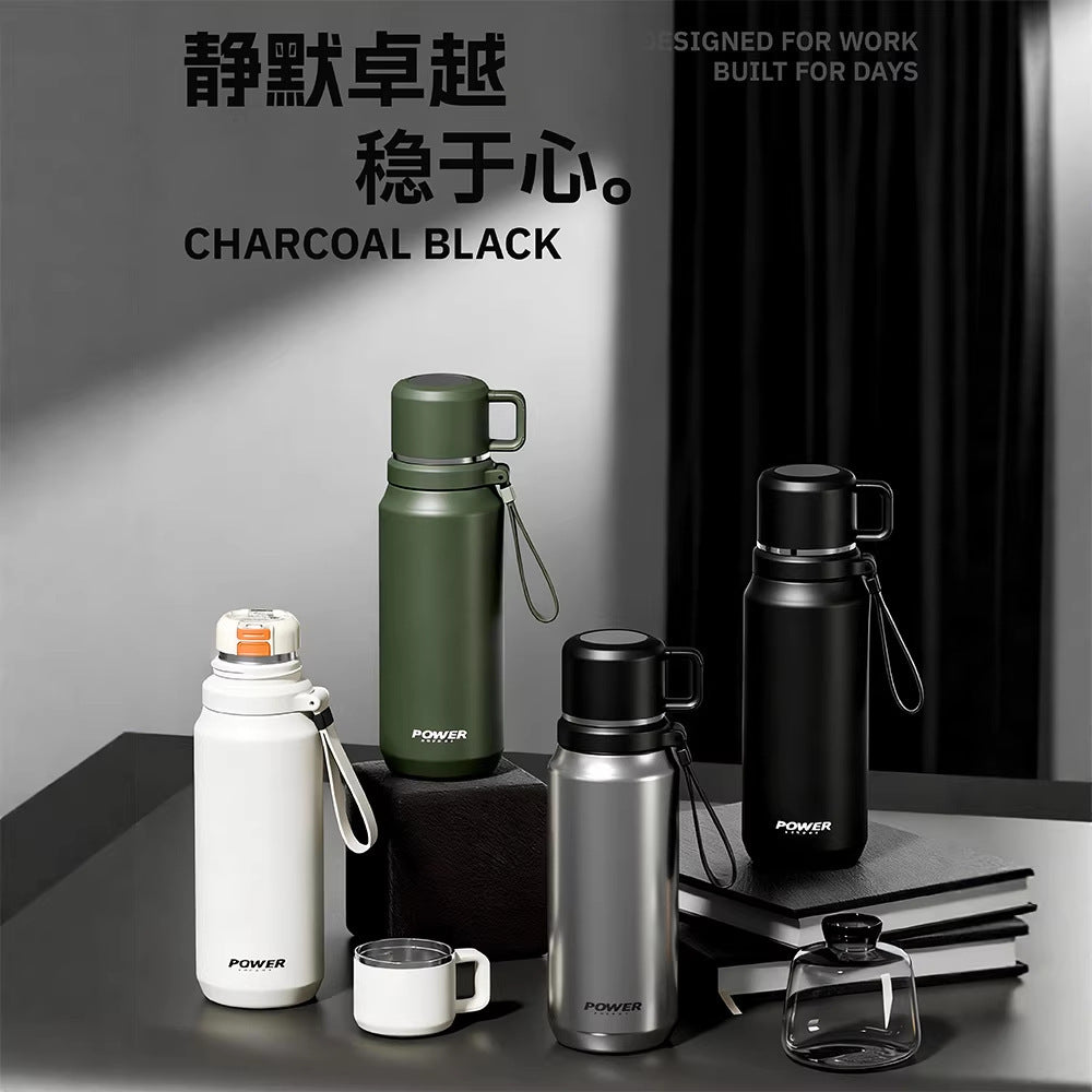316 stainless steel business handle thermos cup large capacity car high-end tea cup for men and women outdoor wholesale personalized