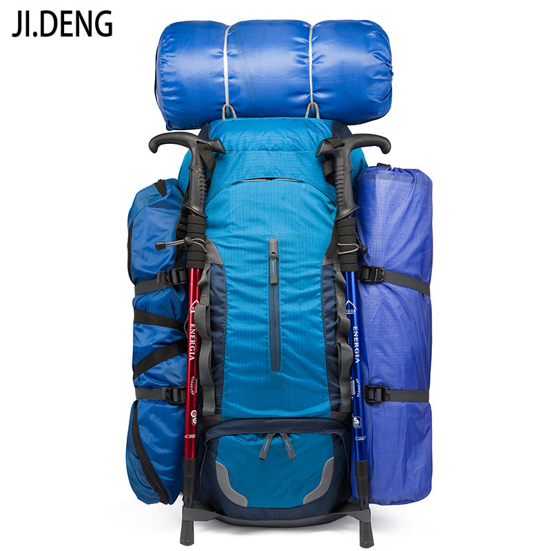 Outdoor sports mountaineering bag 55 liters large capacity 2025 autumn new product backpack hiking camping shoulder men's bag