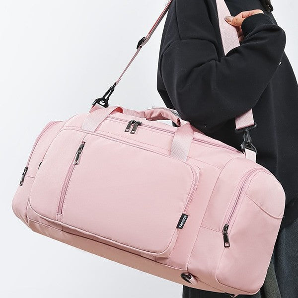 Cross-border travel bag three-back one-shoulder messenger bag backpack dry and wet separation independent large shoe compartment sports fitness bag