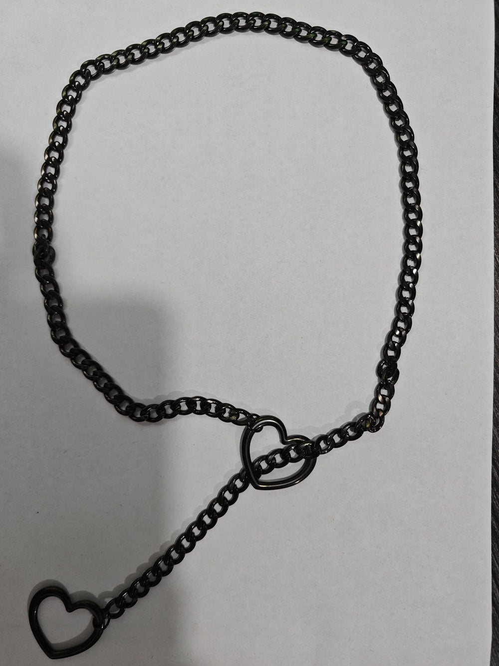 Amazon wide light luxury style y-ring slider chain stainless steel necklace handmade punk cuban chain necklace