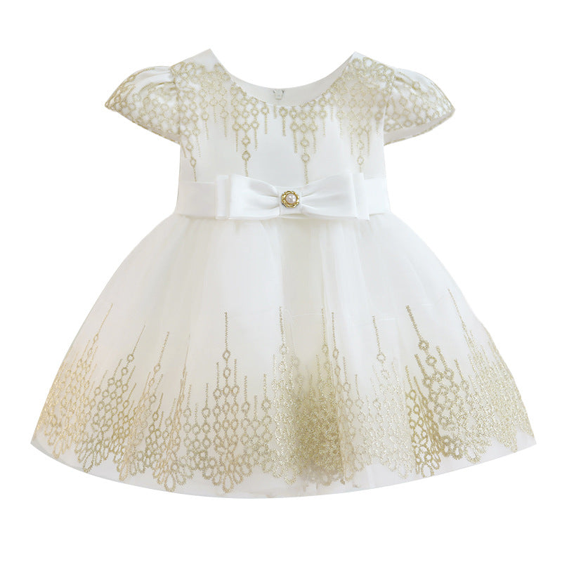 Kids dress skirt personalized kids baby first birthday flower girl baby birthday style princess skirt girls' skirt