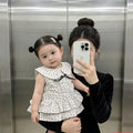 Summer infant cake skirt romper - korean style sleeveless bodysuit dress for baby girls - cute overalls