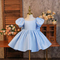 Kids dress princess dress white tutu girl model catwalk dress flower girl little host costume female