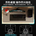 Desk, bedroom, gaming desk, study/writing desk, computer desk with cable management, wide desktop, thickened and reinforced table
