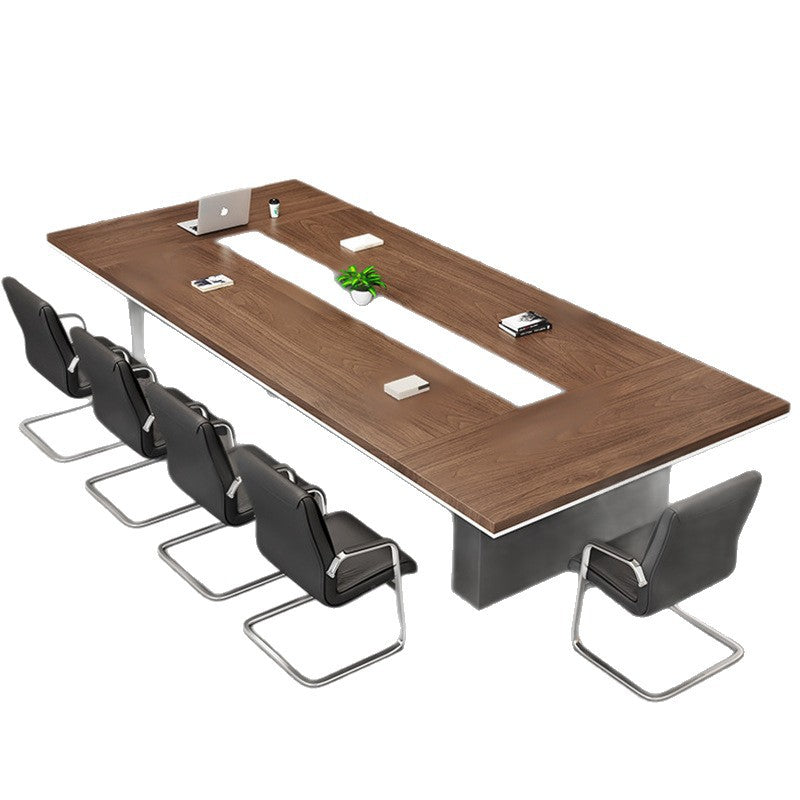 Saint-li conference table - long table for medium to large conference rooms - modern minimalist panel design - 6/8/12 person conference table and chairs