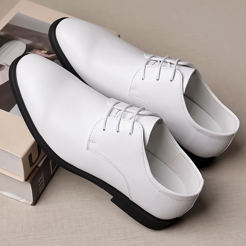 【military-grade leather shoes - premium quality】100% full grain cowhide leather, clearance sale! soft sole leather shoes for men, perfect for casual and business wear