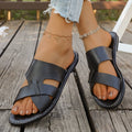 summer new arrival: women's plus-size flat slippers for cross-border e-commerce. wholesale available. dropshipping to  and . (price difference: $0.67)