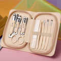 Milk white [cost-effective] zipper bag 9-piece set