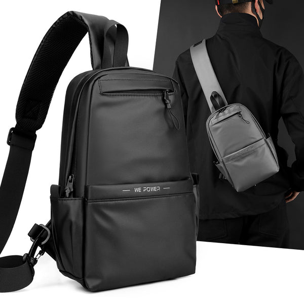 WEPOWER new men's breast bag casual fashion multi-functional messenger bag travel portable business chest bag
