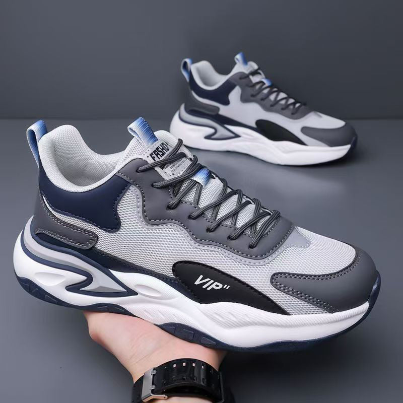 2025 new spring men's mesh breathable shoes - anti-slip soft sole running & casual sneakers - hot selling dad shoes