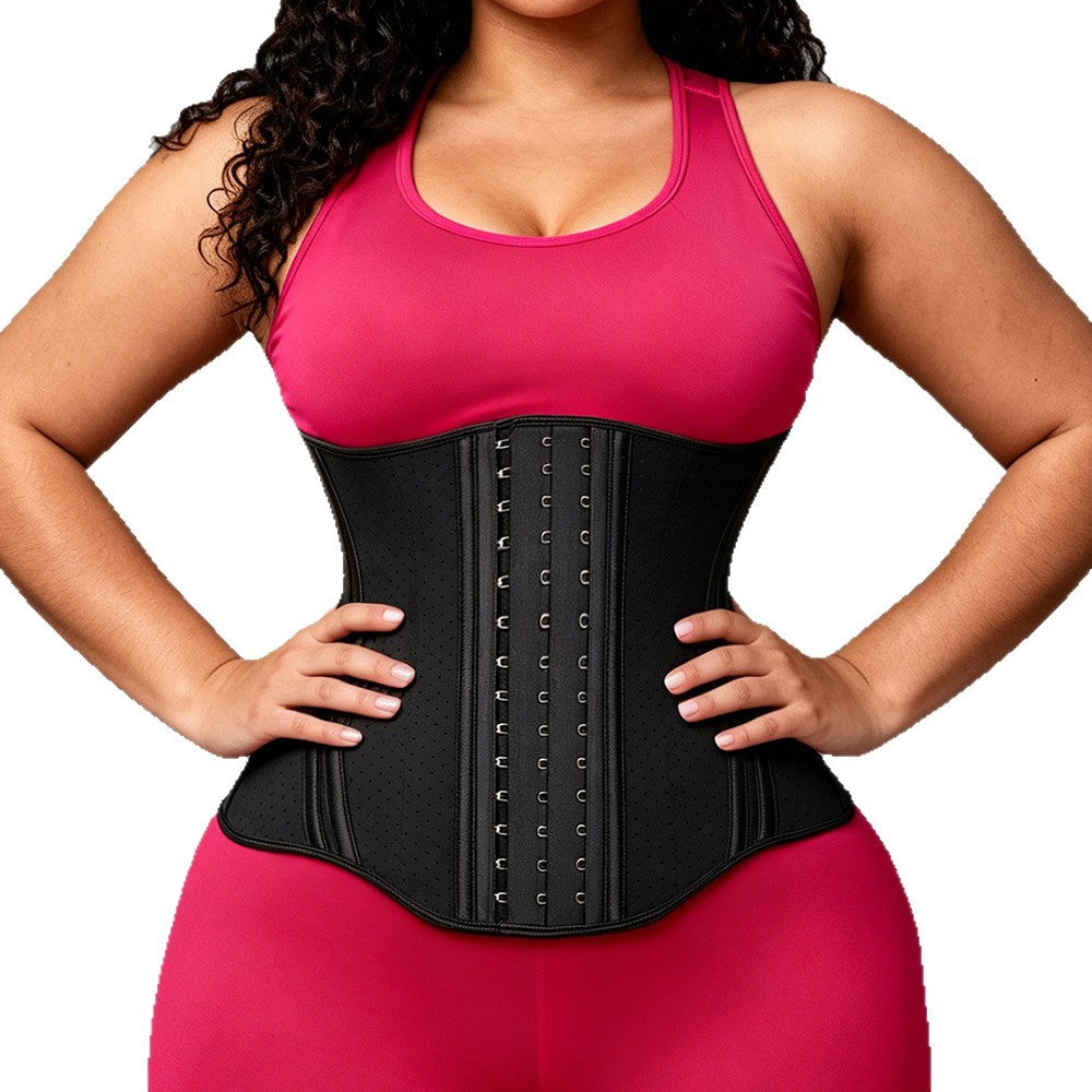 European and american cross-border latex long waistband abdominal belt waist shaping belt body manager corset shaping girdle