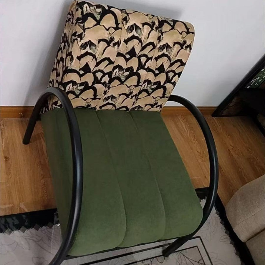 B&b medieval style fabric casual chair hotel balcony designer sofa retro lazy back chair