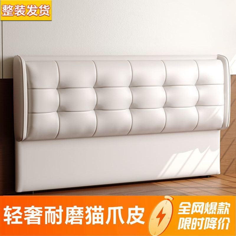 New arrival bedside back panel casualaccessible luxury soft-packed solid wood modern floor-standing backrest all-in-one buy other living room adults