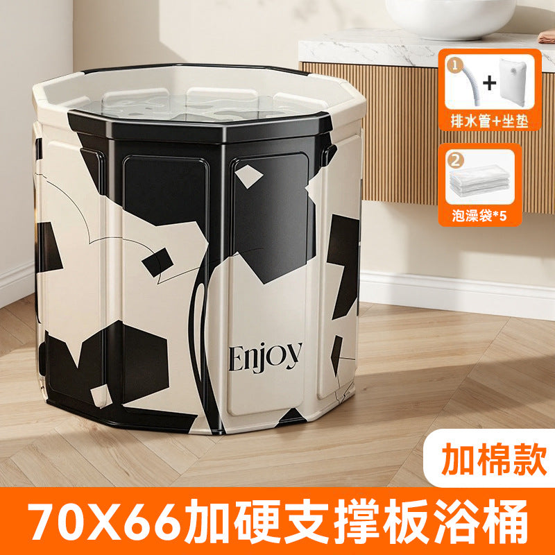 Bath bucket kids foldable baby bath bucket for home adult thickened bath tub bath tub winter full body bath bucket