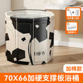 【black and white floral 70cm padded bathtub】includes drain hose + cushion + 5 bath bags