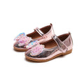 Girls'  spring new bowknot soft sole princess leather shoes for mid-to-large children - wholesale magic tape closure kids' shoes (direct from manufacturer)