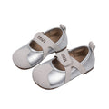Vancahao girls' retro leather shoes,  autumn new korean style, soft sole casual shoes for children, student flats