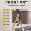 Aluminum alloy baby crib convertible to big bed, multifunctional portable folding children's bed, newborn baby bed, cradle
