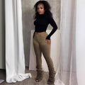 European and american cross-border women's fashion:  women's jeans - trendy, sexy, ruched, tie-dye high-waisted jeans
