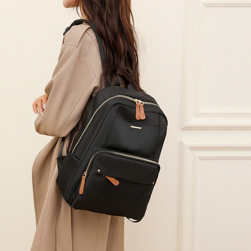 Spring 2024 Urban Simple Nylon Backpack Ladies Backpack