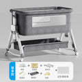 Aluminum alloy baby crib - portable, foldable, and convertible bassinet - multifunctional newborn bed - splice-together large bed