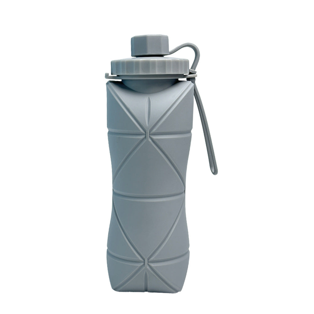 Folding water cup Outdoor travel sports silicone folding water cup Portable high temperature resistant food grade anti-drop retractable water cup