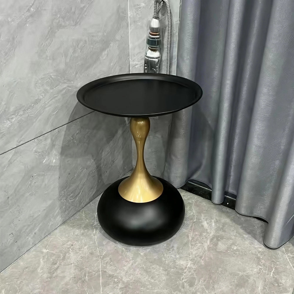New arrivalclassy sofa side tableaccessible luxuryclassy iron small round table bedroom bedside table for homemovable coffee table