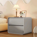 Cream style modern simple bedside table small storage bedside cabinet new solid wood popular bedroom installation-free for home
