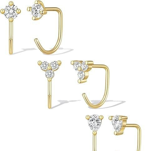Amazon cross-border new zircon simple suit earrings versatile commuter hong kong style elegant earrings fashionable stylish women