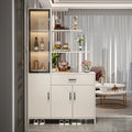 Solid wood entrance cabinet shoe cabinet all-in-one living room wine cabinet partition cabinet medieval style entrance door decorative cabinet foyer cabinet