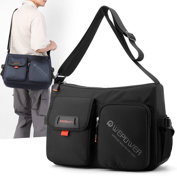WEPOWER New Large Capacity Crossbody Bag Men's Sports and Leisure Nylon Light Travel Travel Shoulder Bag